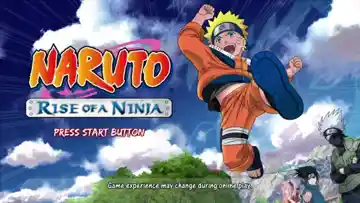 Naruto Rise of A Ninja (USA) screen shot title